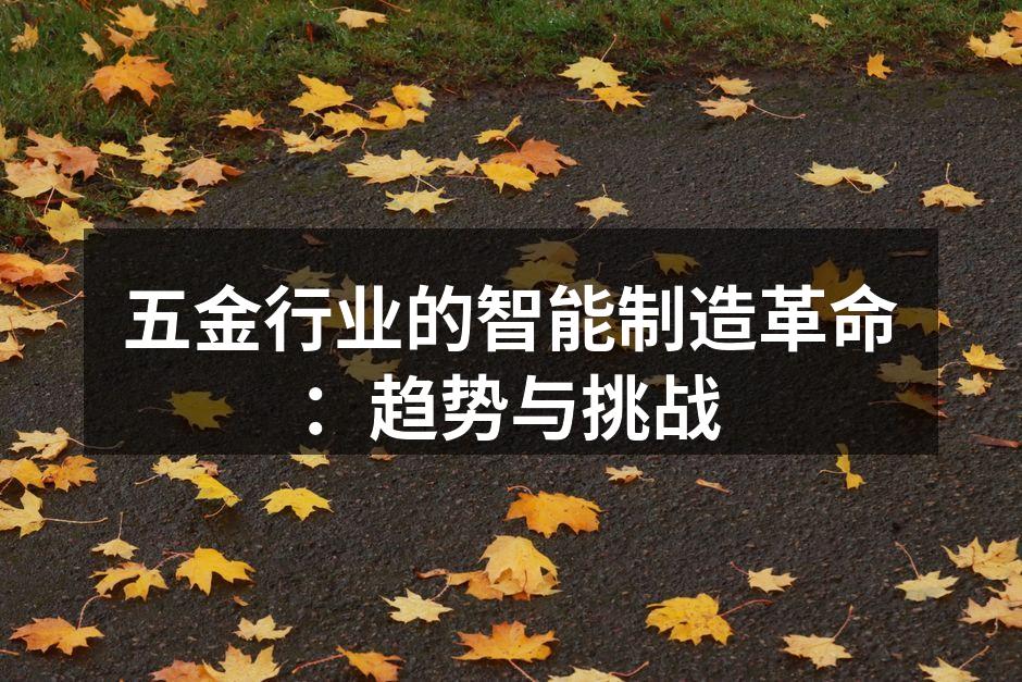 五金行业智能制造设备示例